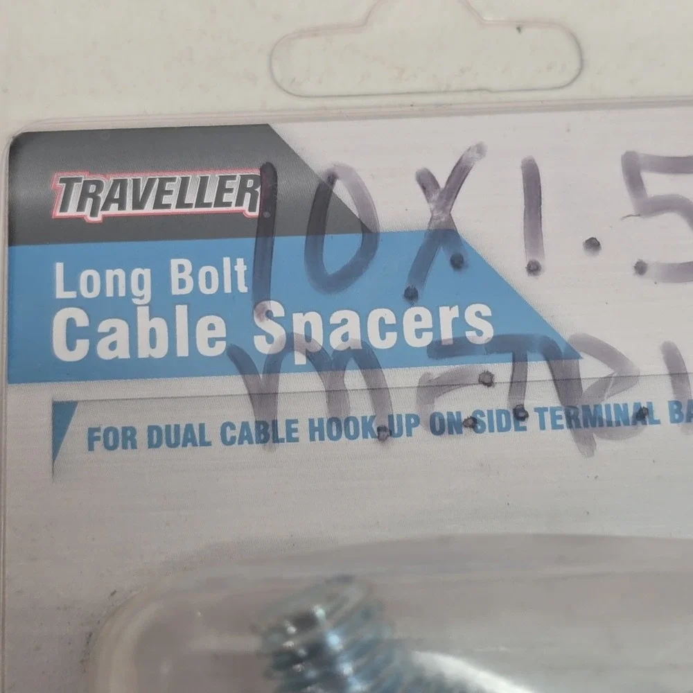 Traveller Long Bolt Battery Cable Spacers For Side Terminal Batteries